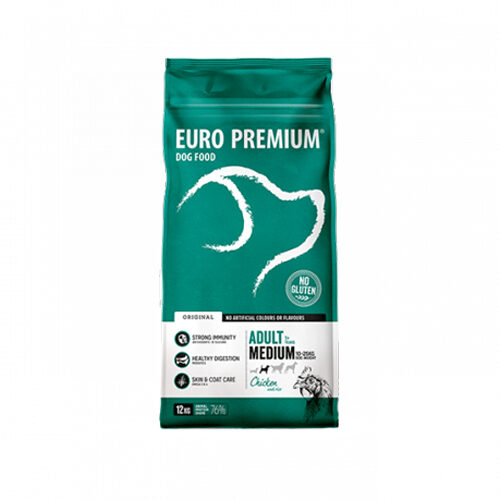 Euro-Premium Adult Medium – Huhn & Reis – 12kg