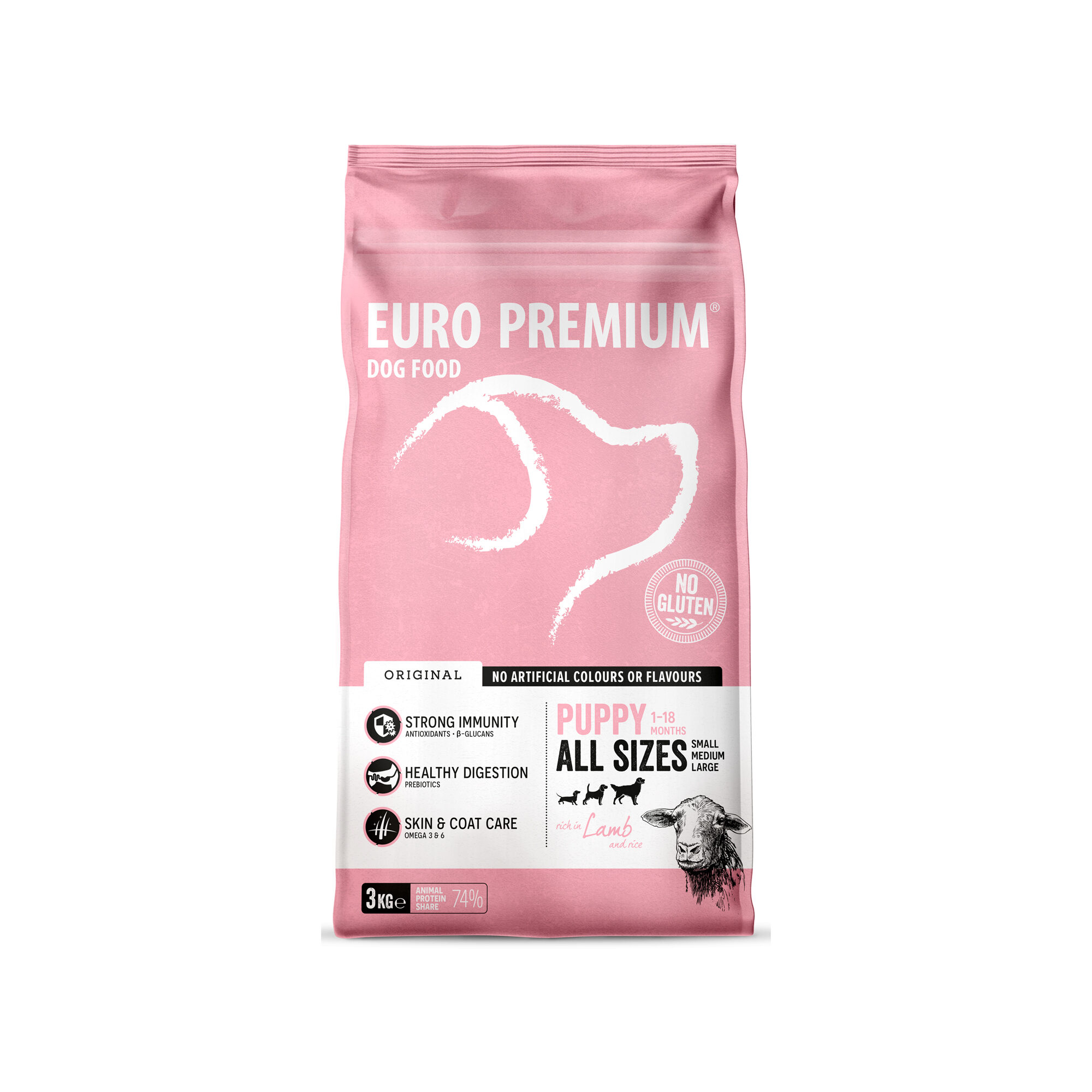 Euro Premium All Size Puppy – Lamm und Reis – 3 kg