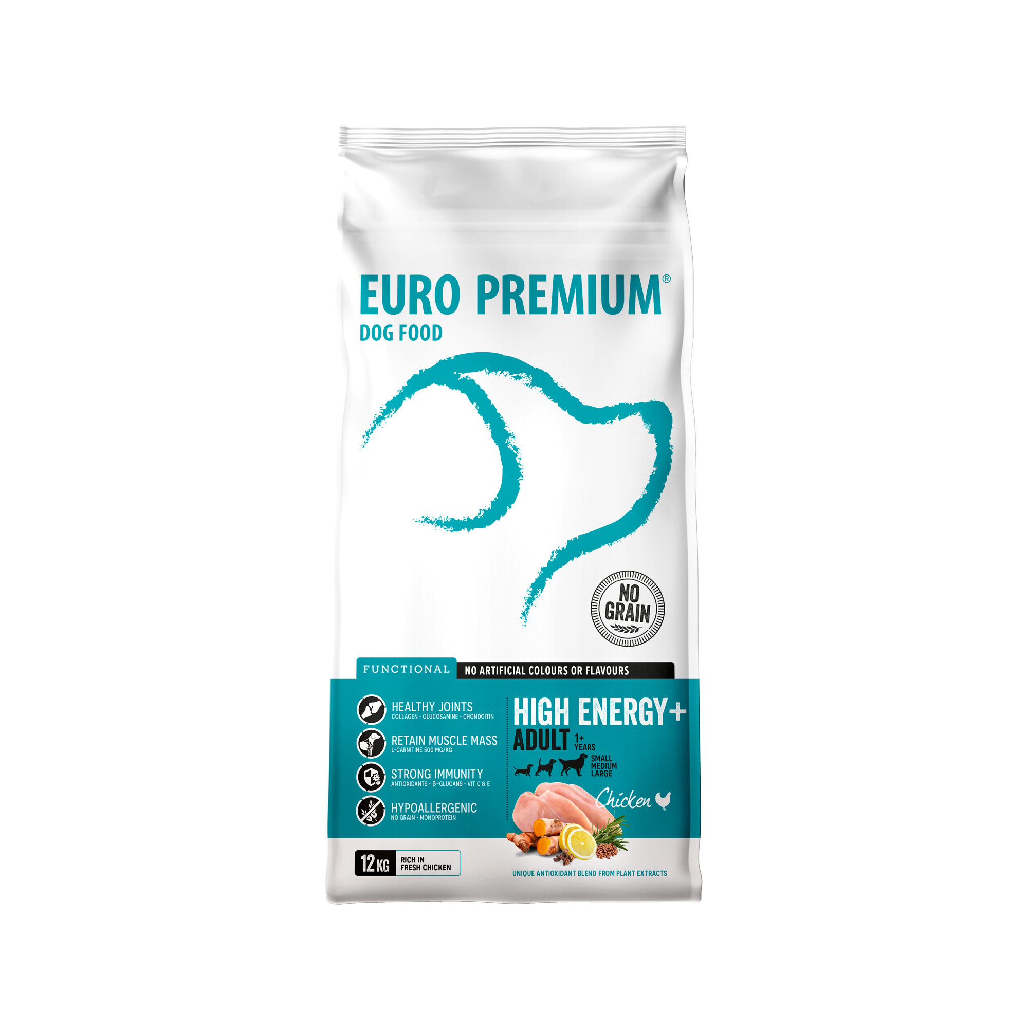 Euro Premium High Energy+ Adult – 12 kg