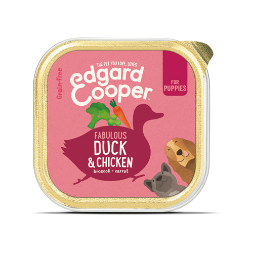 Edgard & Cooper Puppy Hundefutter – Schälchen – Ente & Huhn – 11 x 150 g Edgard & Cooper Puppy Hundefutter – Schälchen – Ente & Huhn – 11 x 150 g