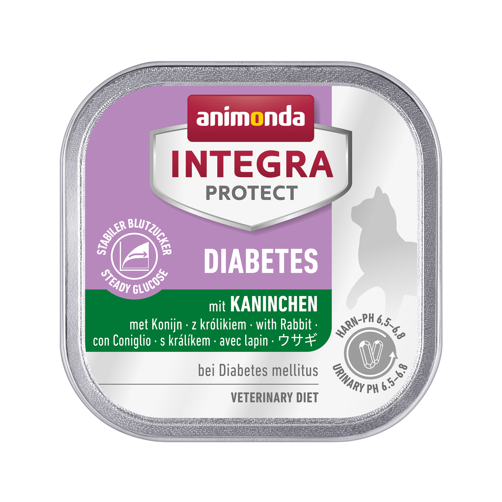 Animonda Integra Protect Diabetes Katzenfutter – Schälchen – Kaninchen – 16 x 100 g
