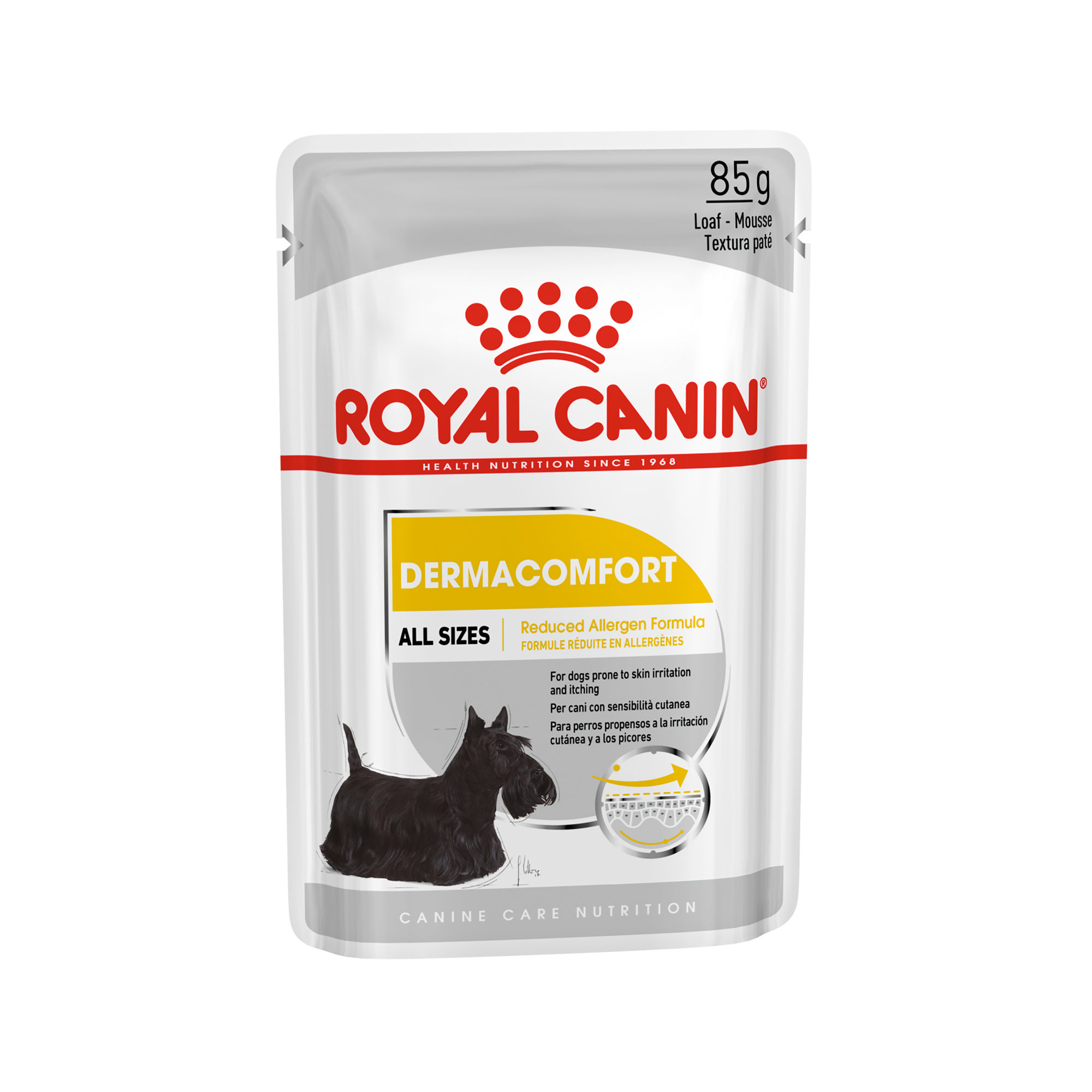 Royal Canin Dermacomfort Hundefutter – Frischebeutel – 12 x 95 g