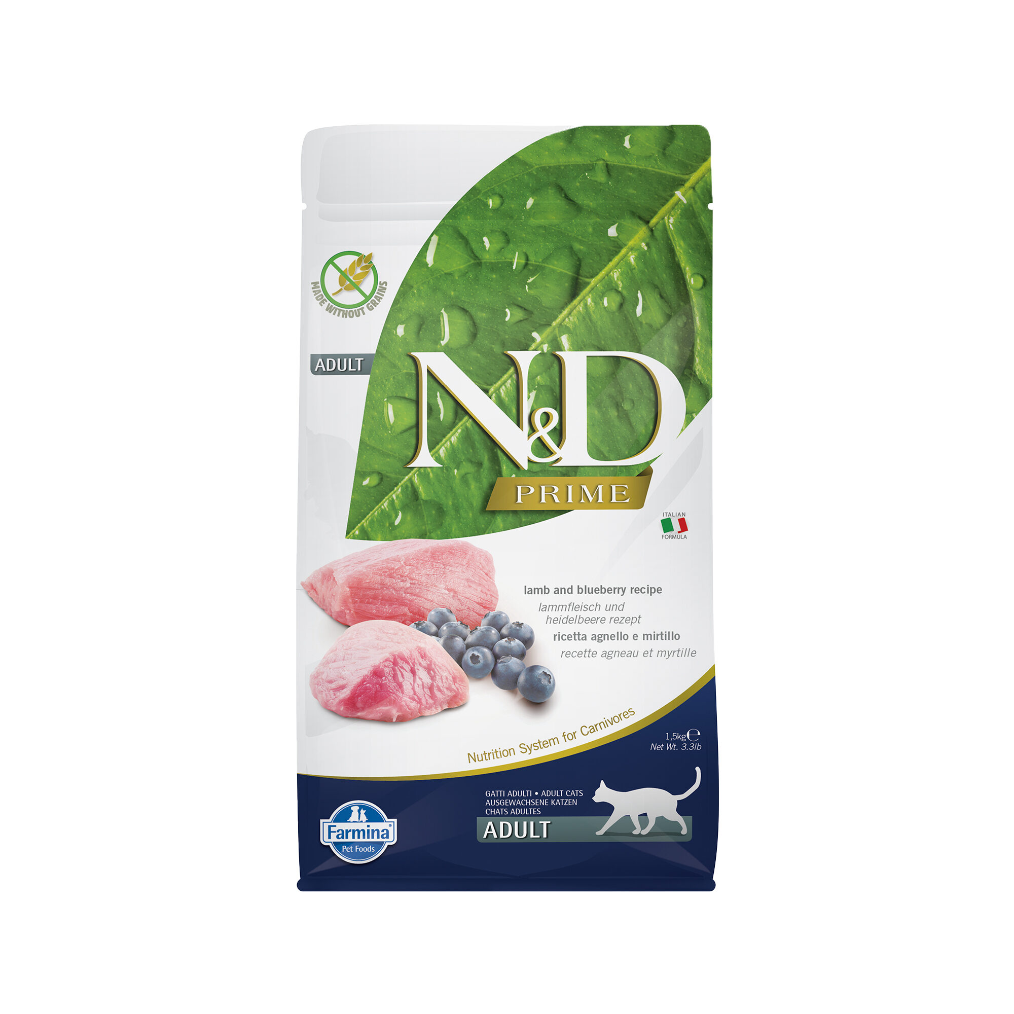 Farmina N&D Prime Adult Katzenfutter – Lamm – 1,5 kg