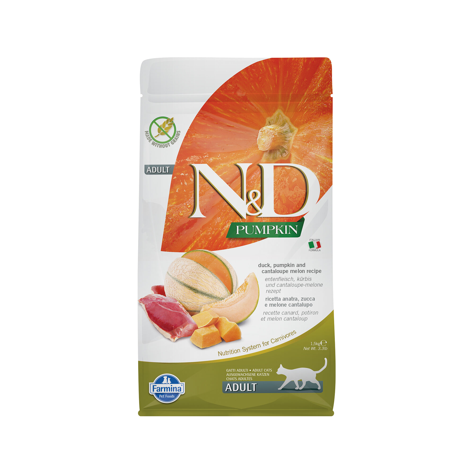 Farmina N&D Pumpkin Adult Katzenfutter – Ente – 1,5 kg