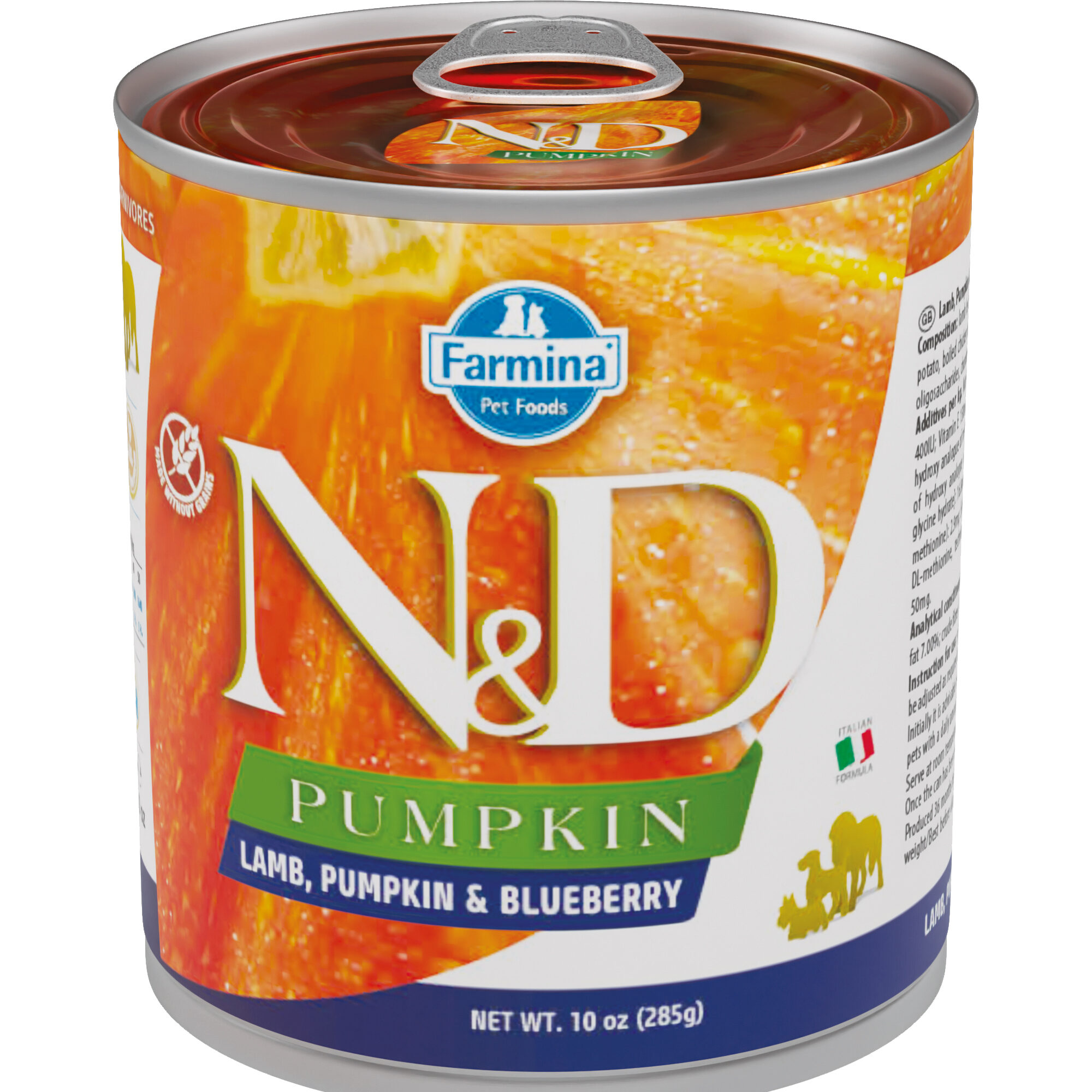 Farmina N&D Pumpkin Adult Nassfutter – Lamm und Blaubeere – 6 x 285 g