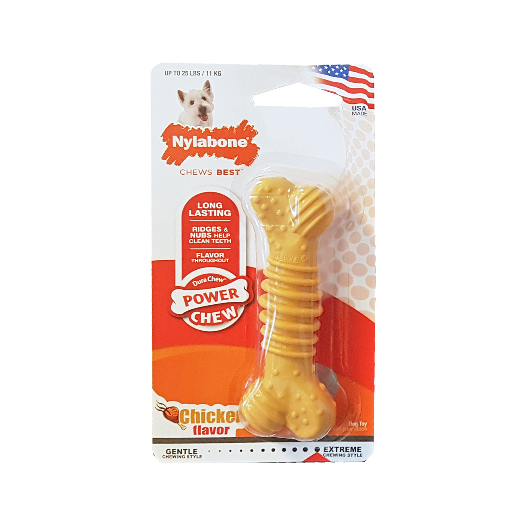 Nylabone Dura Chew Plus Chicken Hundeknochen – L