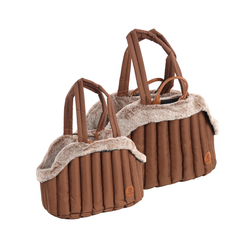 Flamingo Tragetasche Tuke in Braun – Klein