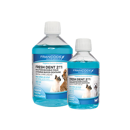 Francodex Fresh Dent 2 in 1 Maulwasser – 2 x 500 ml Francodex Fresh Dent 2 in 1 Maulwasser – 2 x 500 ml