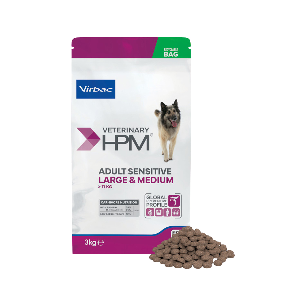 Veterinary HPM Adult Sensitive Digest Hundefutter – 12 kg