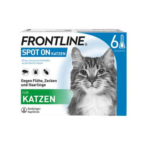 Frontline Spot-on für Katzen – 3 Pipetten