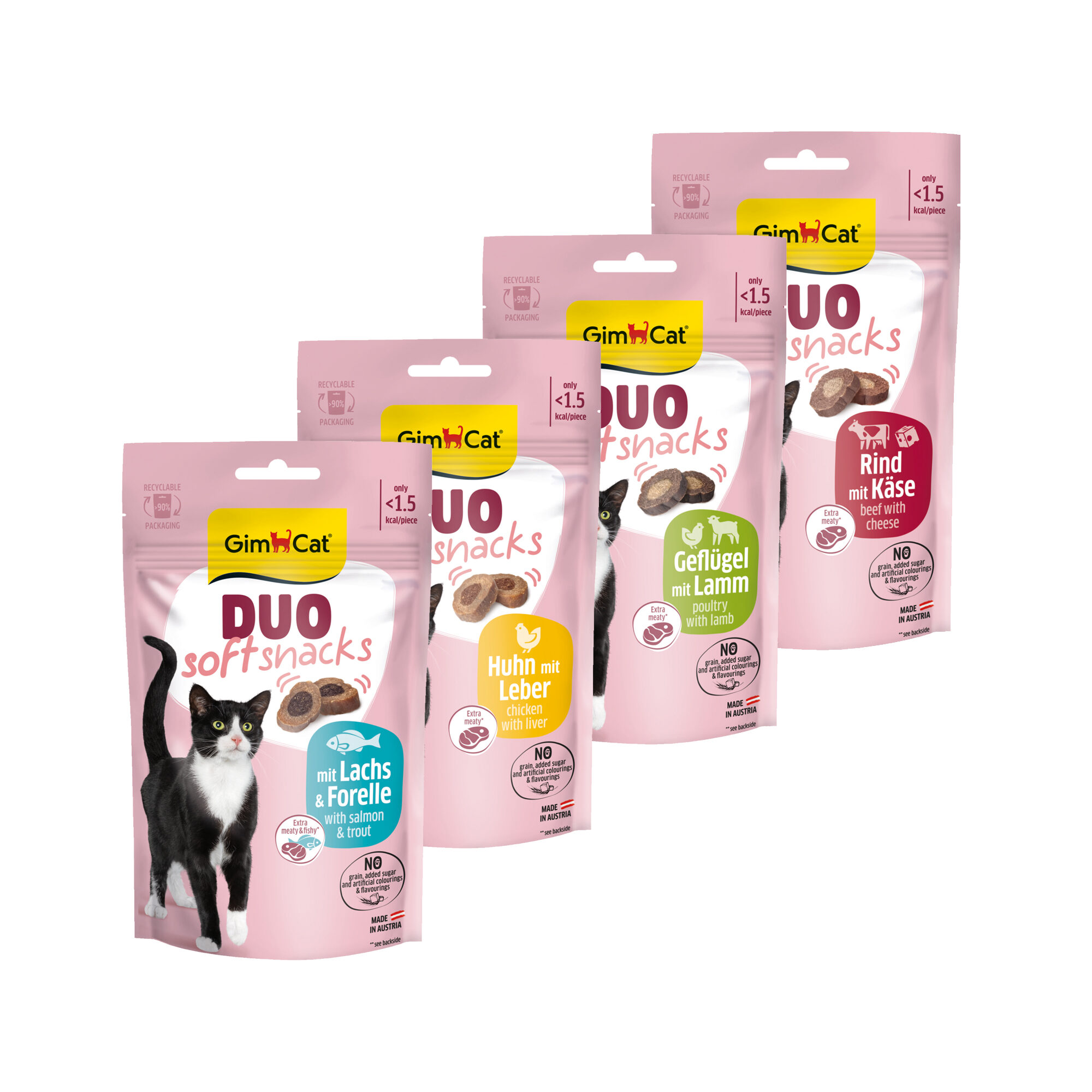 GimCat Duo Soft Snacks – Huhn & Leber – 50g
