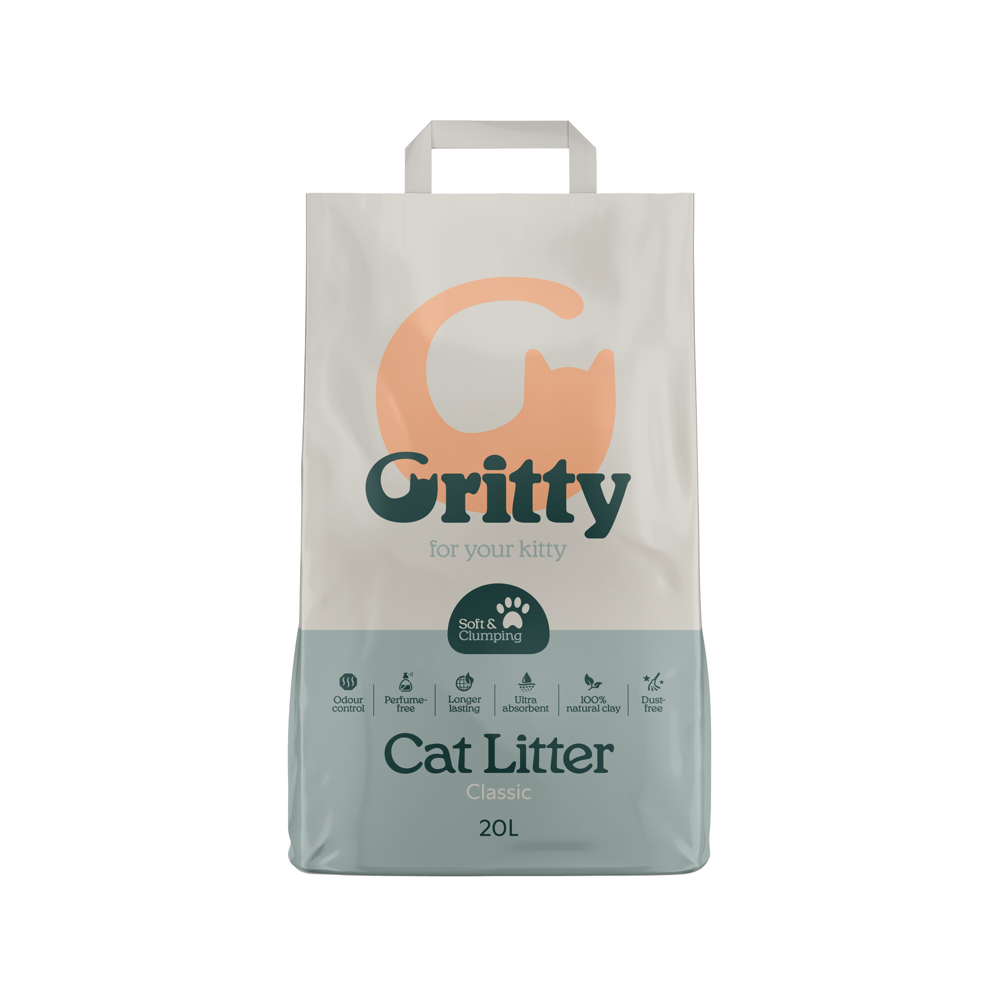 Gritty Klumpenbildende Katzenstreu – 20 l