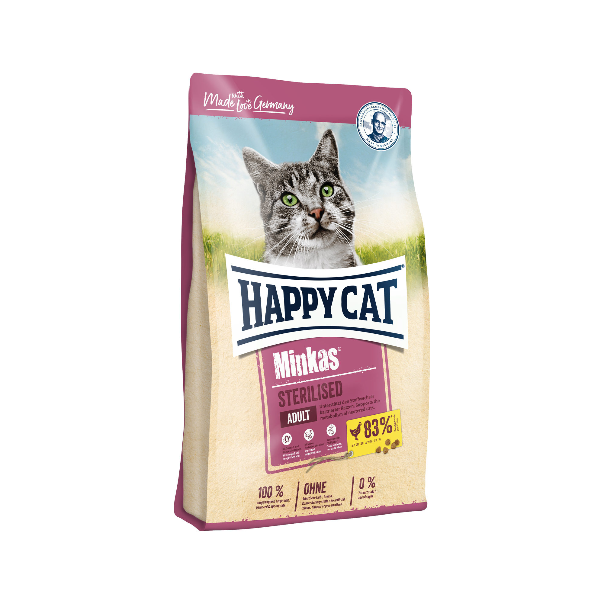 Happy Cat Minkas Adult Sterilised Katzenfutter – Geflügel – 1,5 kg Happy Cat Minkas Adult Sterilised Katzenfutter – Geflügel – 1,5 kg