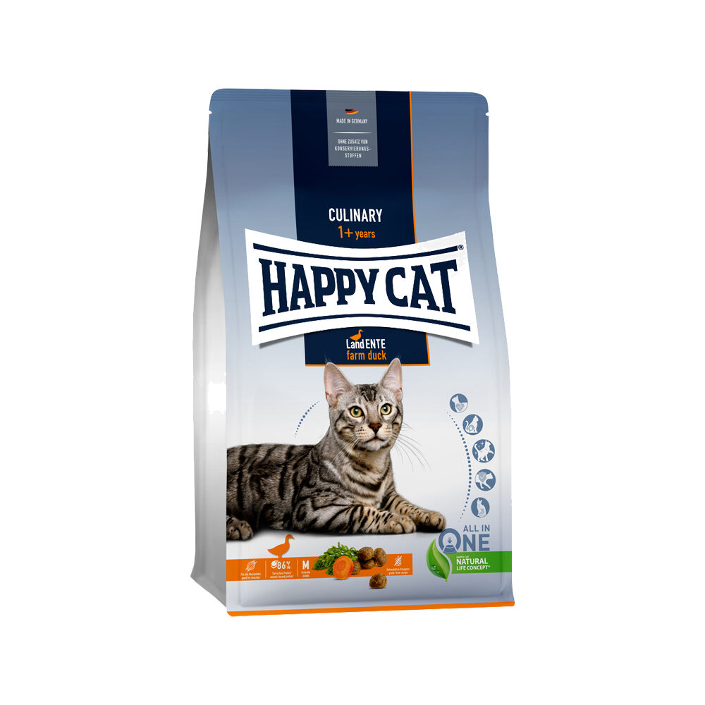 Happy Cat Culinary Adult Katzenfutter – Ente – 1,3 kg