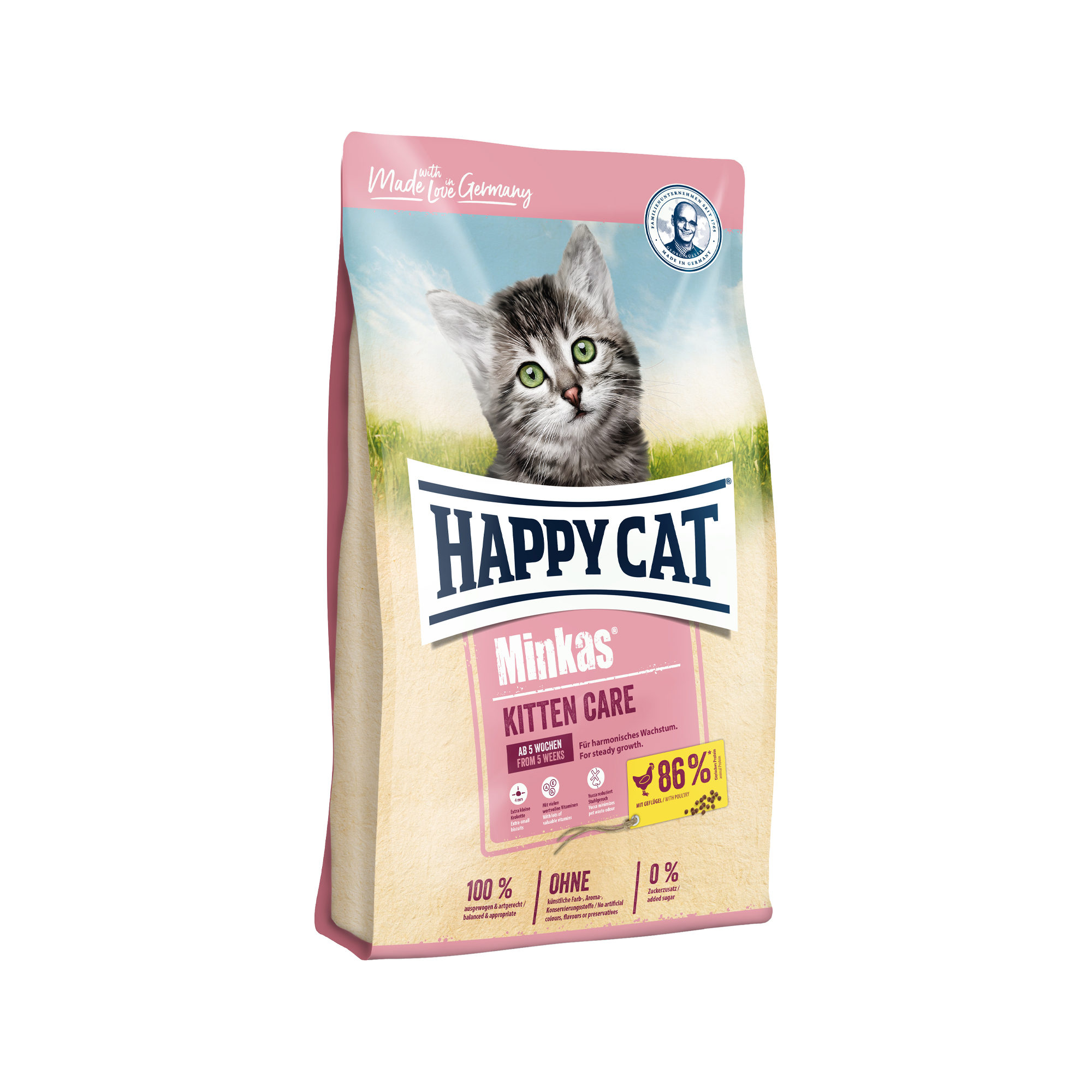 Happy Cat Minkas Kitten Care Katzenfutter – Geflügel – 10 kg