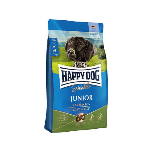 Happy Dog Sensible Junior – Lamm und Reis – 10 kg