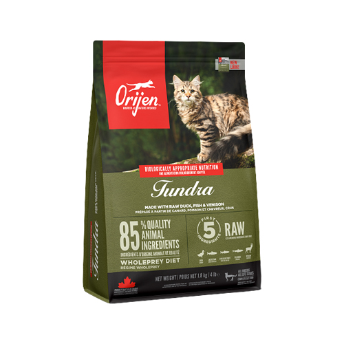 Orijen Tundra Cat Whole Prey Probepackung – 1,8 kg