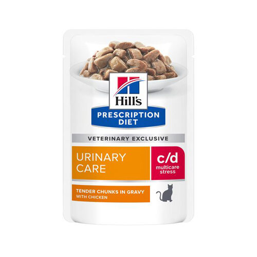 Hill’s c/d – Urinary Stress – Feline – Chicken Frischebeutel 24x 85 g