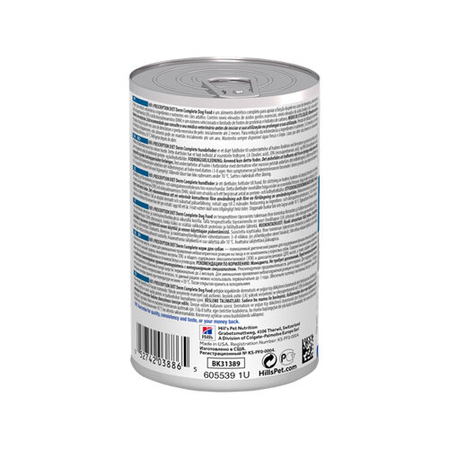 Hill’s Derm Complete Nassfutter – Prescription Diet – Canine – 12×370 g
