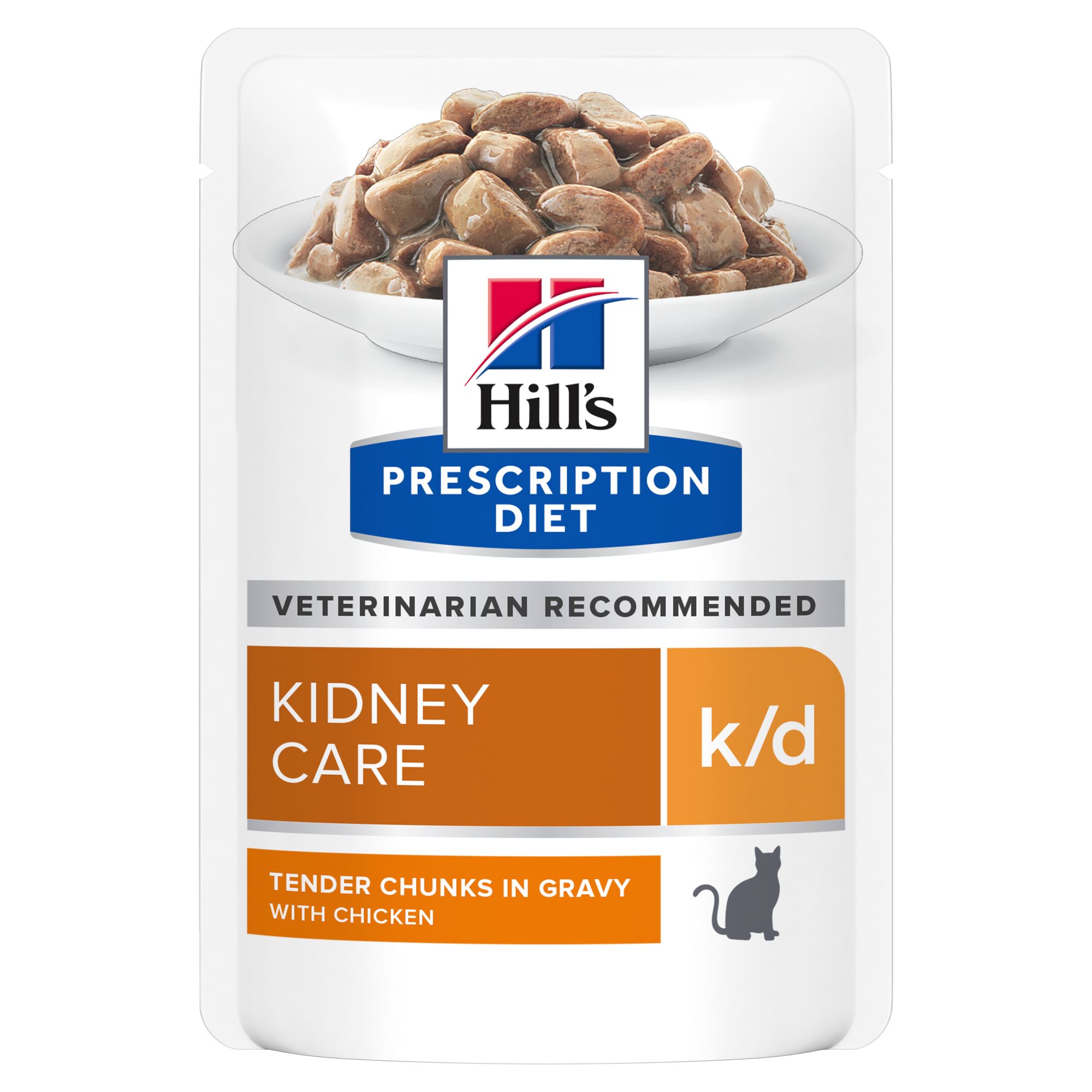 Hill’s Prescription Diet k/d Kidney Care Katzenfutter – Frischebeutel – Huhn – 48 x 85 g