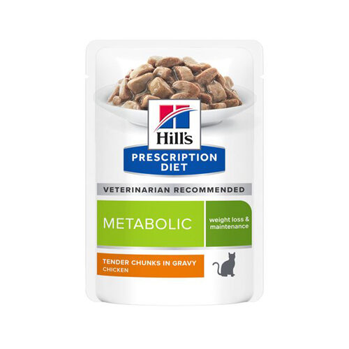 Hill’s Prescription Diet Metabolic Weight Management – Frischebeutel – 48 x 85 g – Huhn