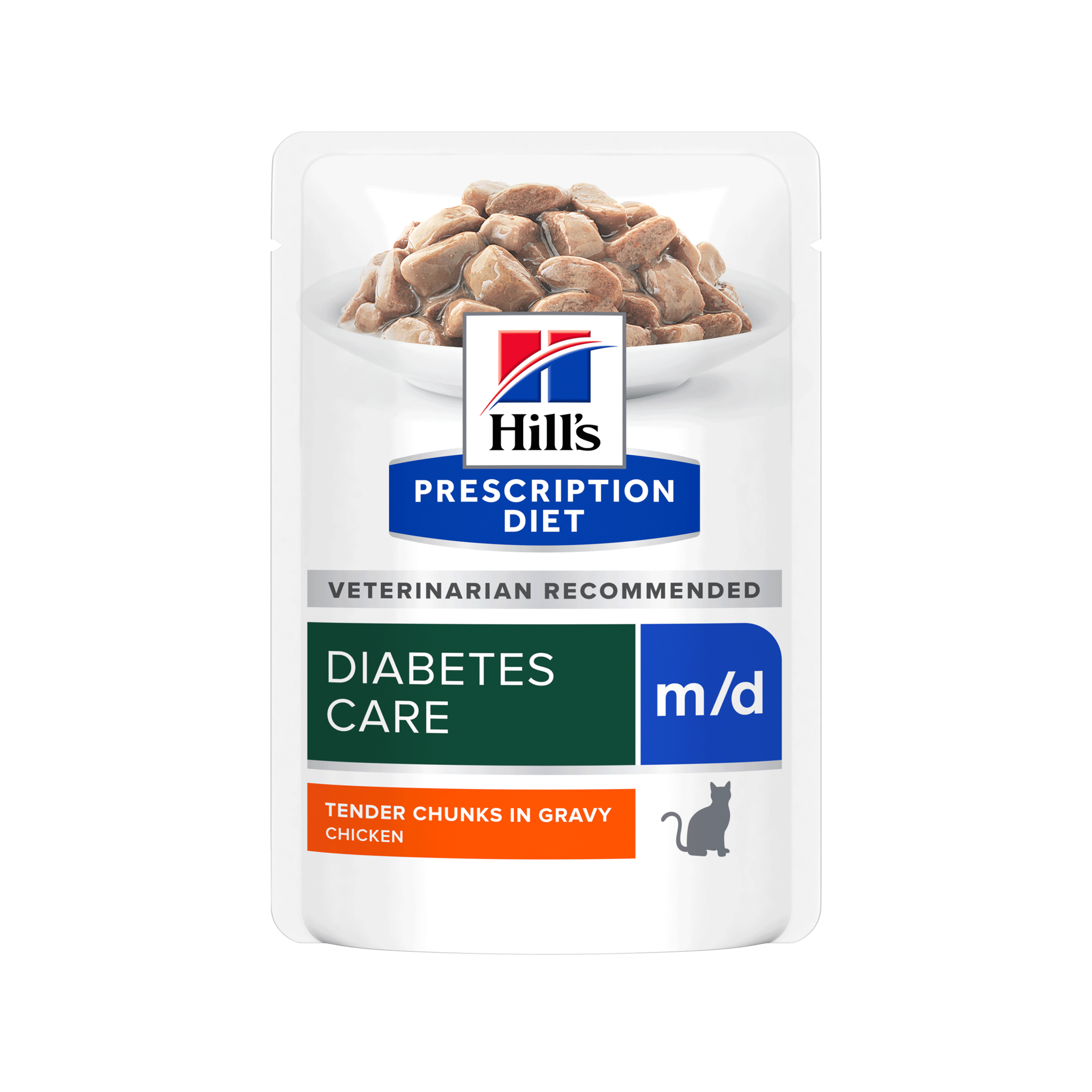 Hill’s Prescription Diet m/d Diabetes Care – Frischebeutel – Huhn – 12 x 85