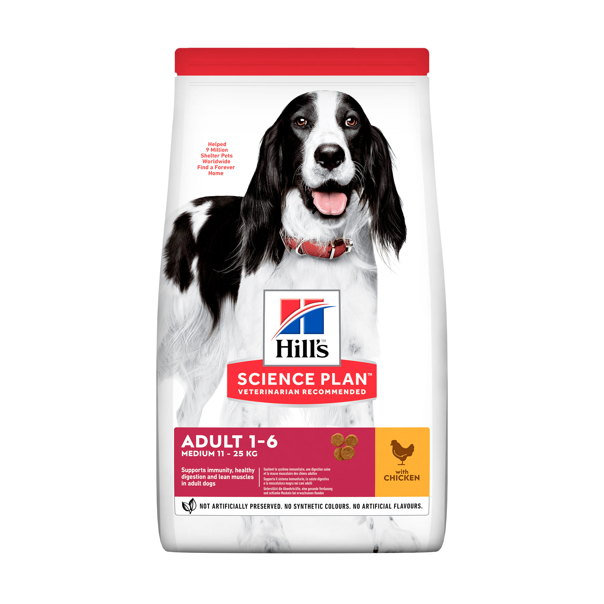 Hill’s Science Plan Advanced Fitness Adult Medium Hundefutter – Huhn – 2,5 kg