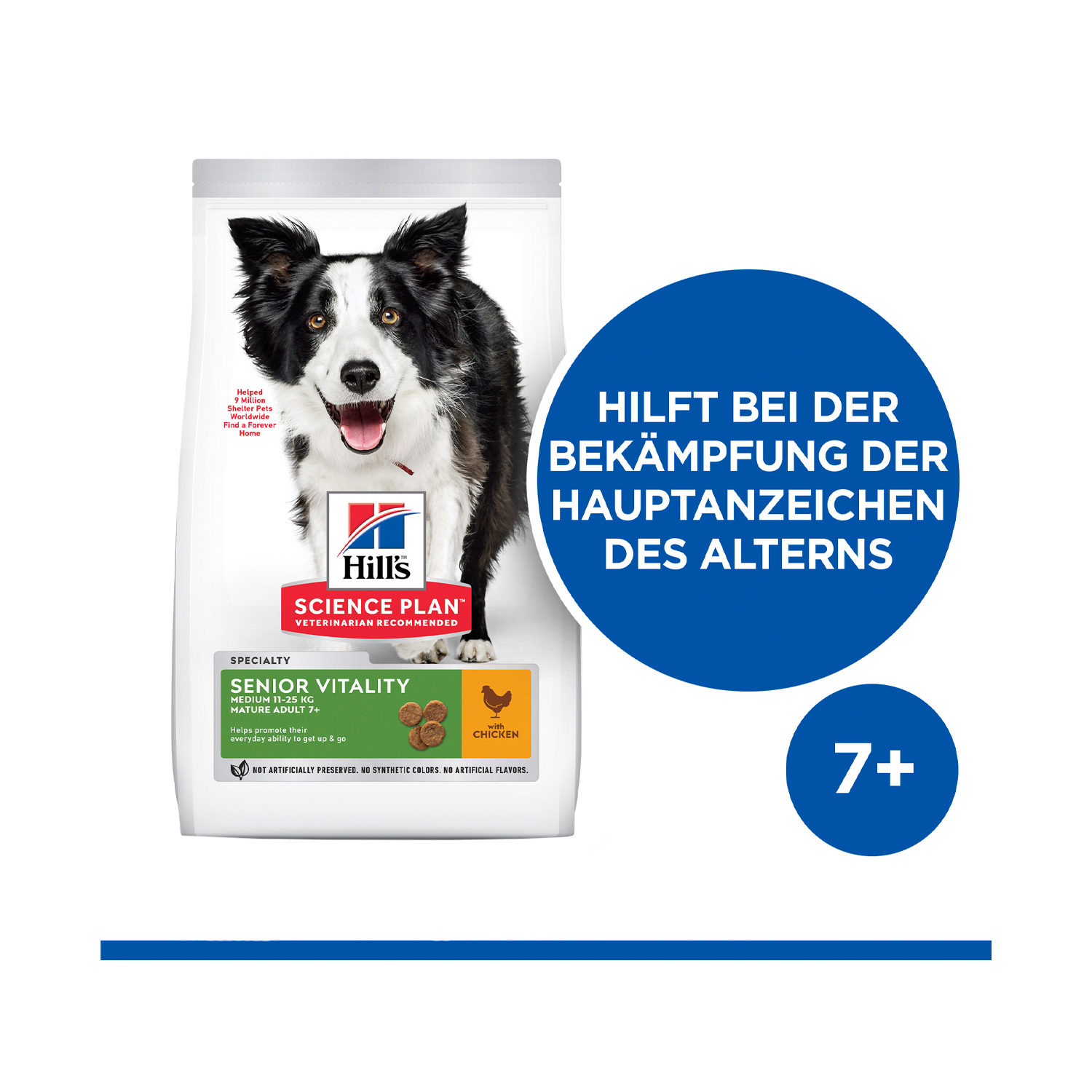 Hills Science Plan Senior Vitality Medium Hundefutter – 2,5 kg