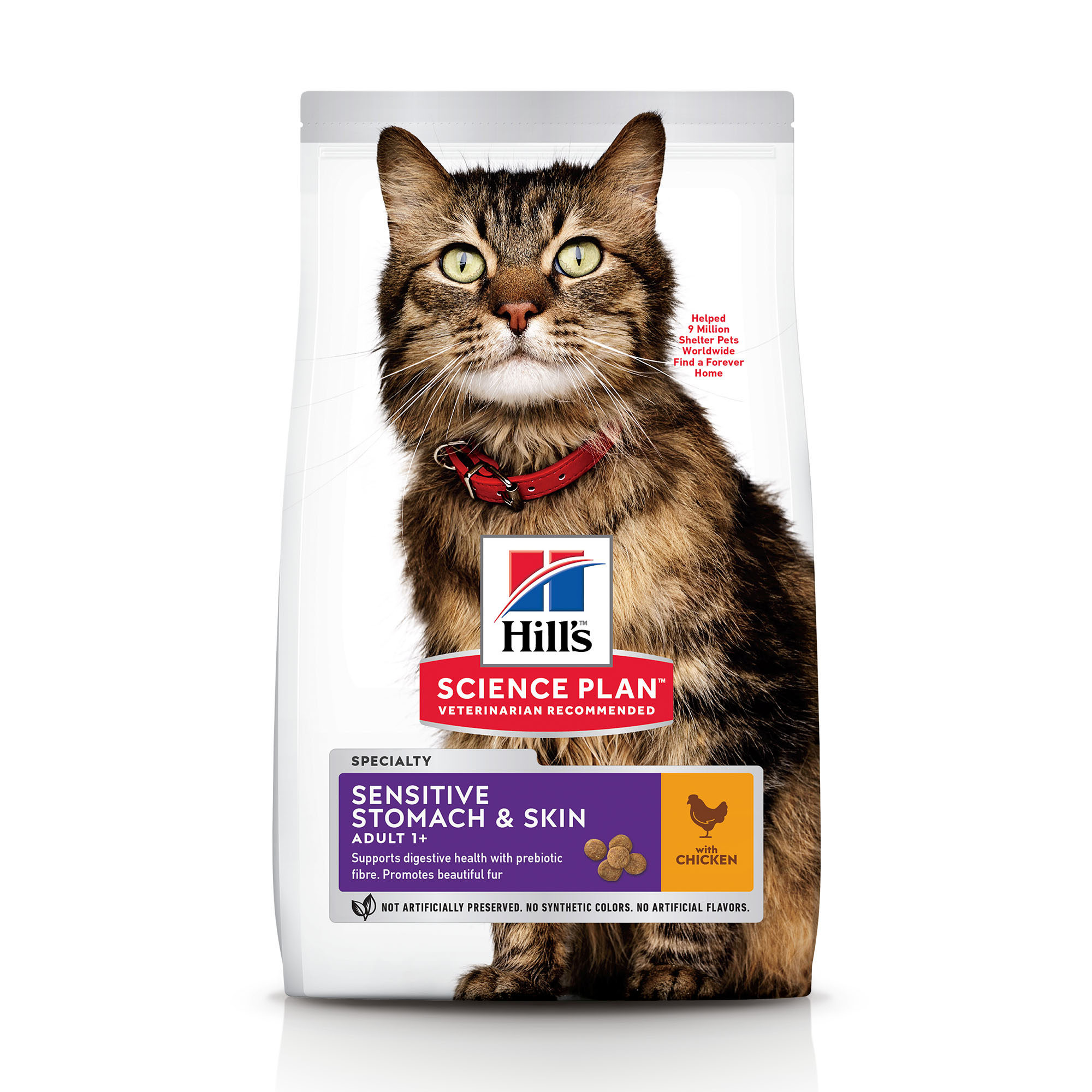 Hill’s Science Plan Adult Sensitive Stomach & Skin Katzenfutter – Huhn – 1,5 kg