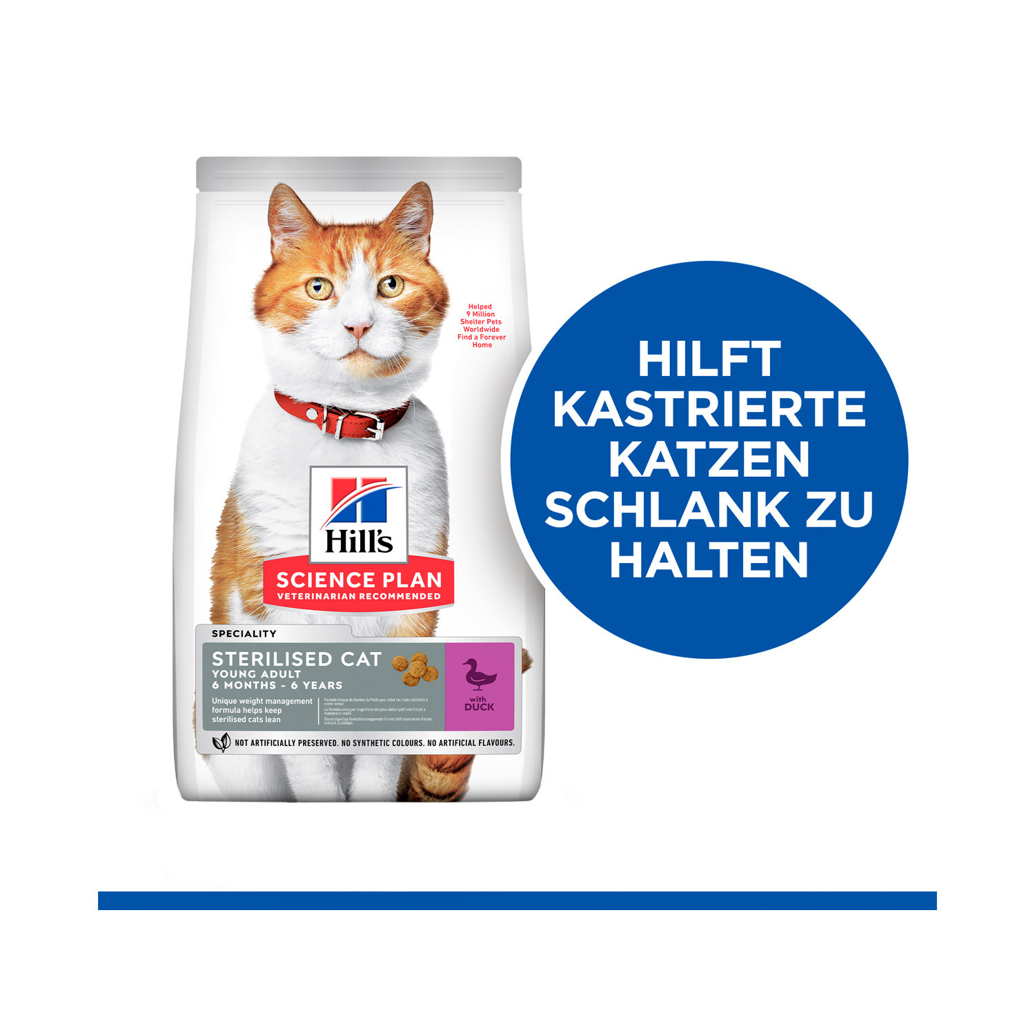 Hill’s Science Plan Adult Sterilised Katzenfutter – Ente – 1,5 kg