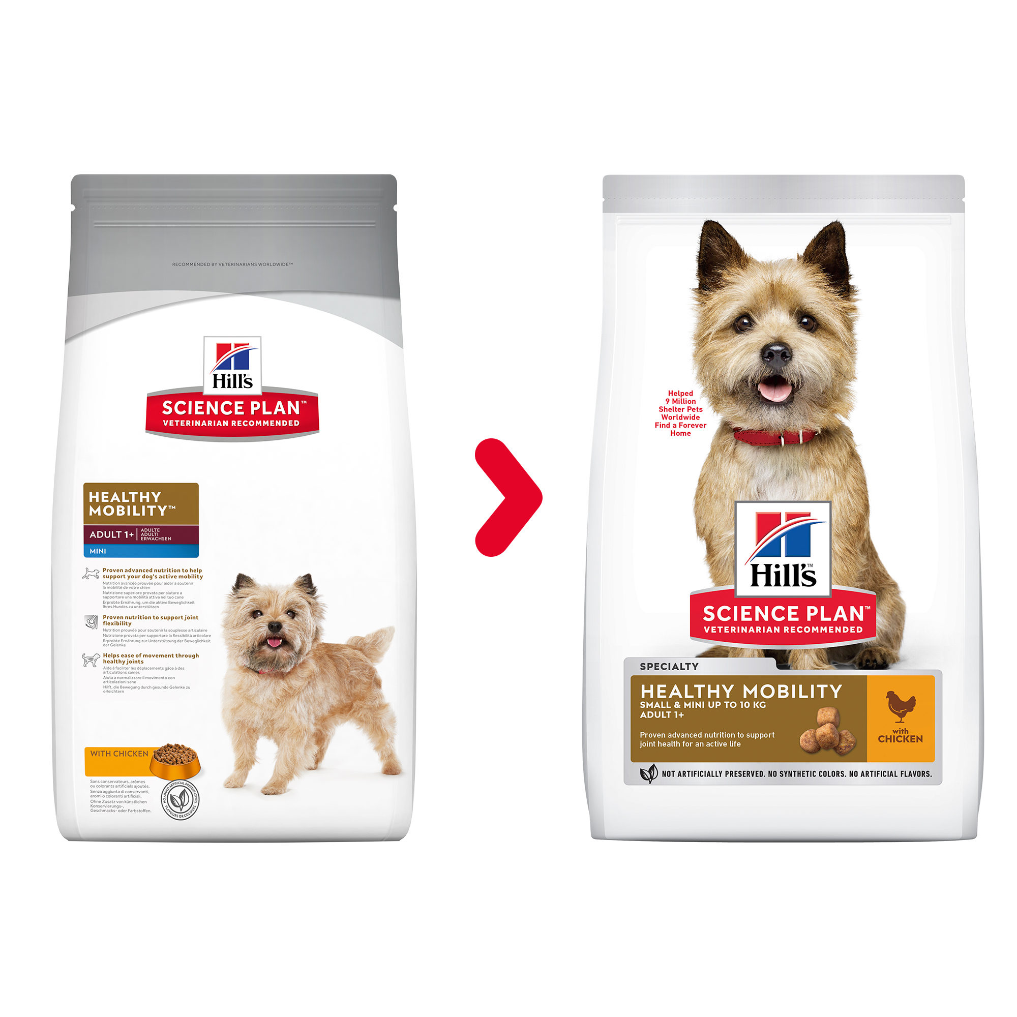 Hill’s Science Plan Adult Healthy Mobility Small & Mini Hundefutter – Huhn – 1,5 kg