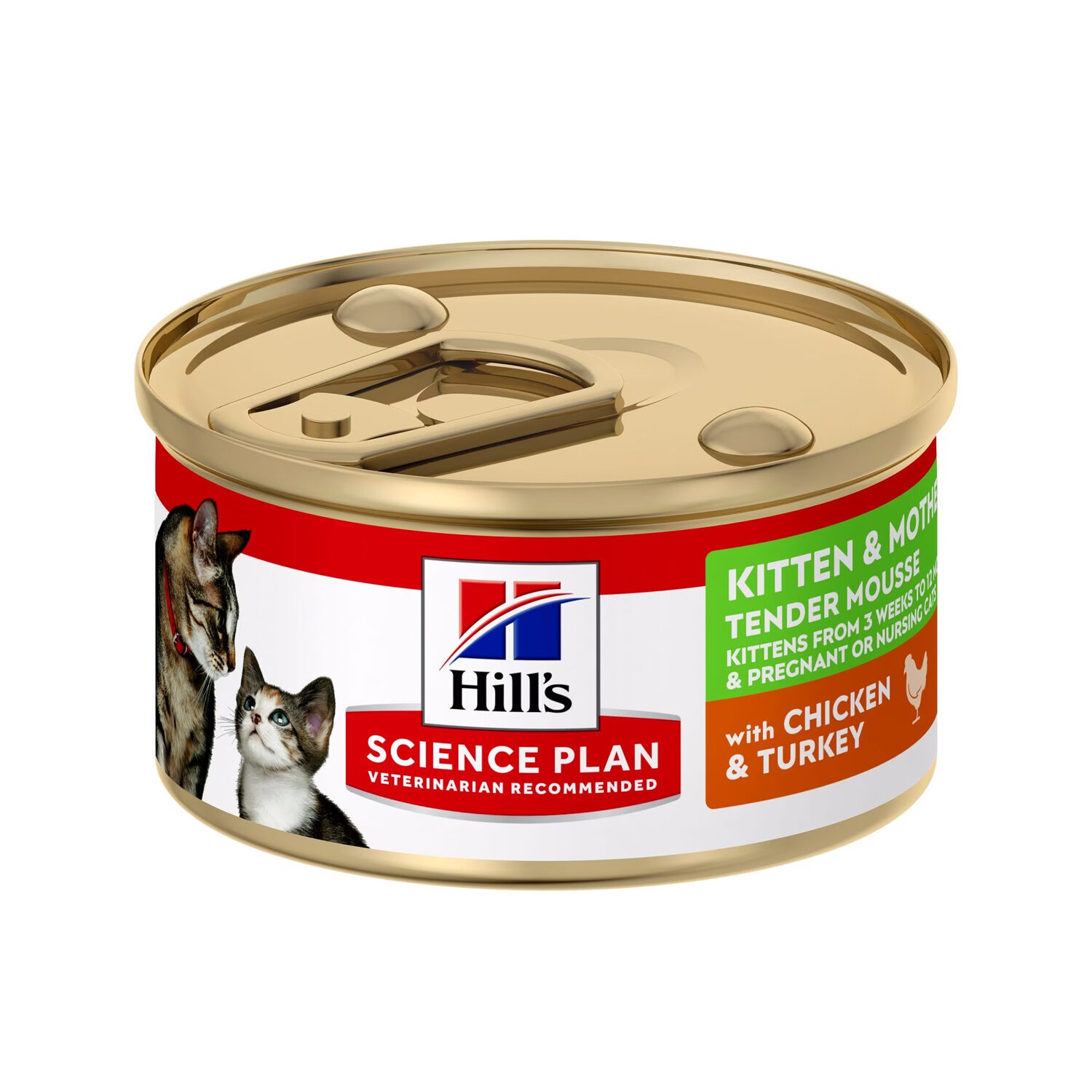 Hill’s Science Plan Kätzchen und Mutter Zartes Mousse – Huhn & Pute – 24 x