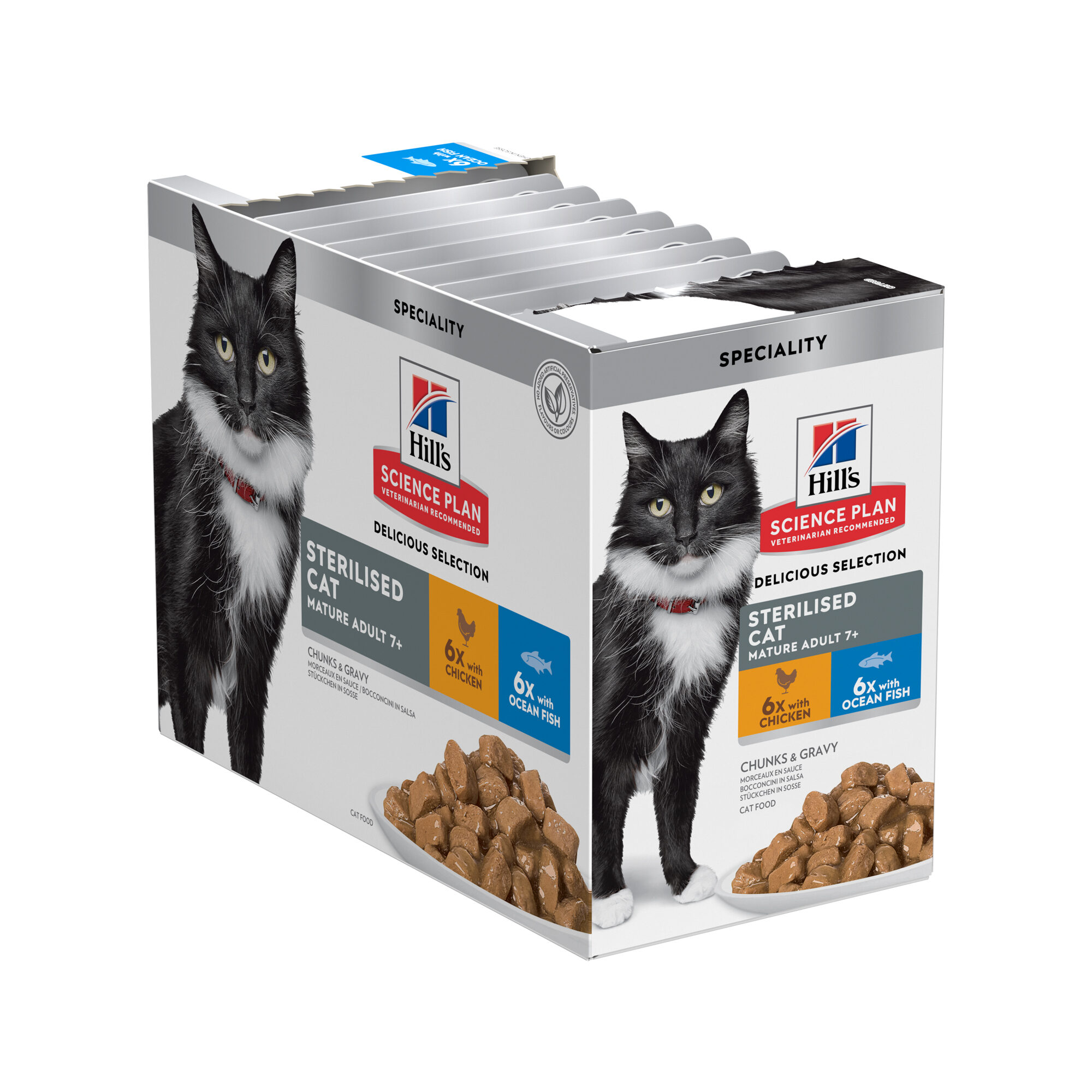 Hill’s Science Plan Mature Sterilised – Favourite Selection – 12 x 85 g