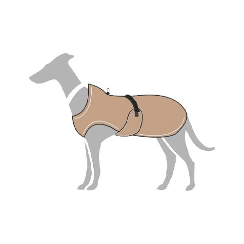 Hunter Hundemantel Uppsala Taupe – 30 cm