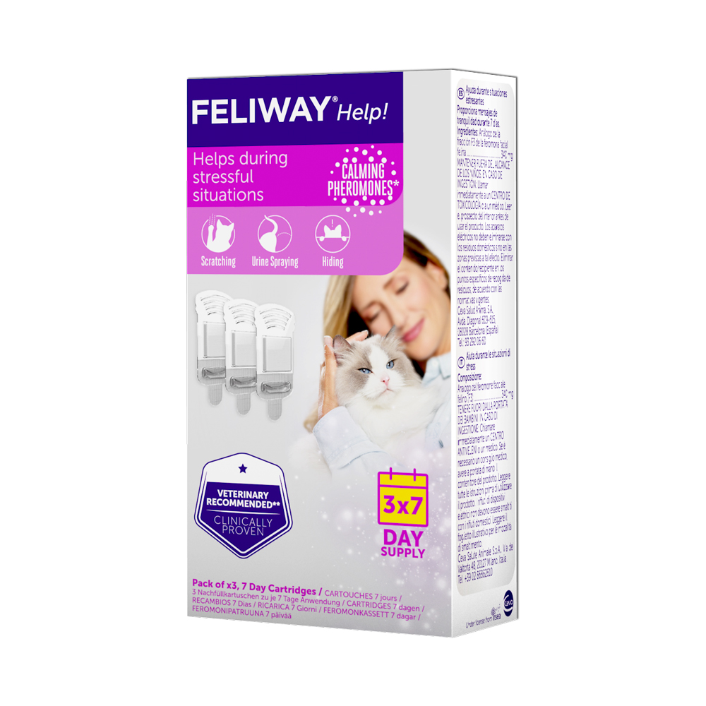 Feliway Help! – Nachfüllung – 3 Cartridges (3x 7 Tage)