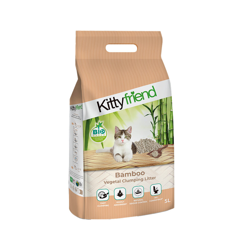 Kitty Friend Bamboo Klumpstreu – 10L
