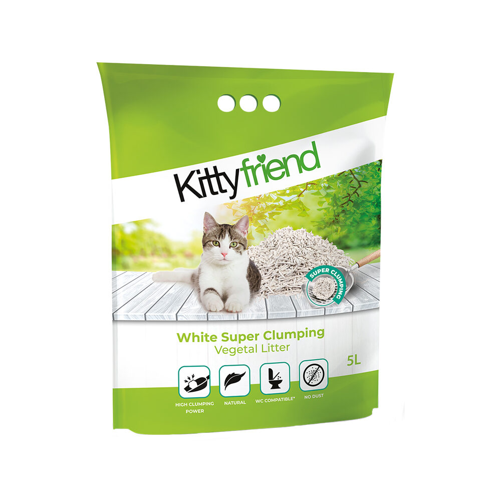 Kitty Friend White Super Klumpstreu – 15L