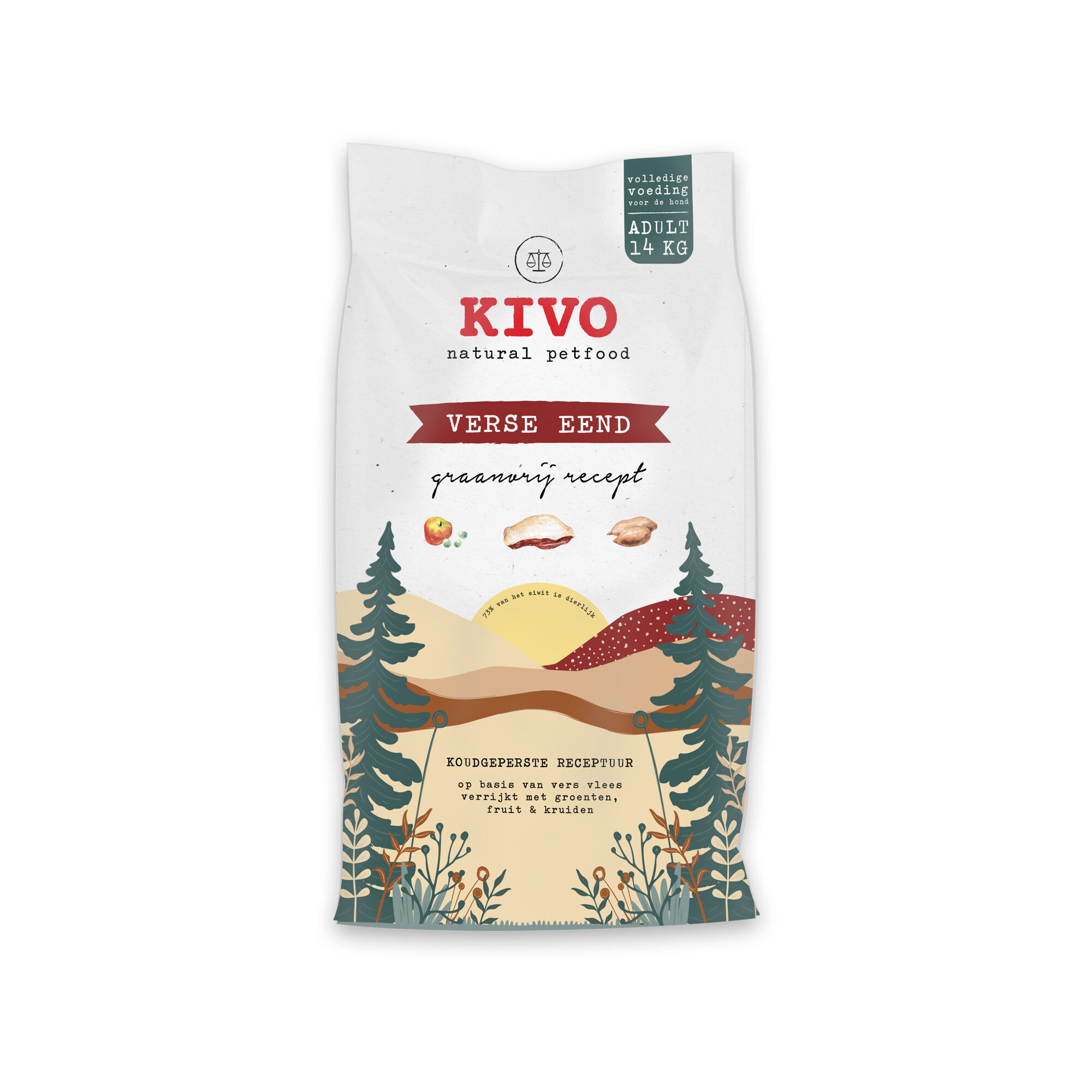 Kivo frische Ente getreidefrei – 2 x 4 kg