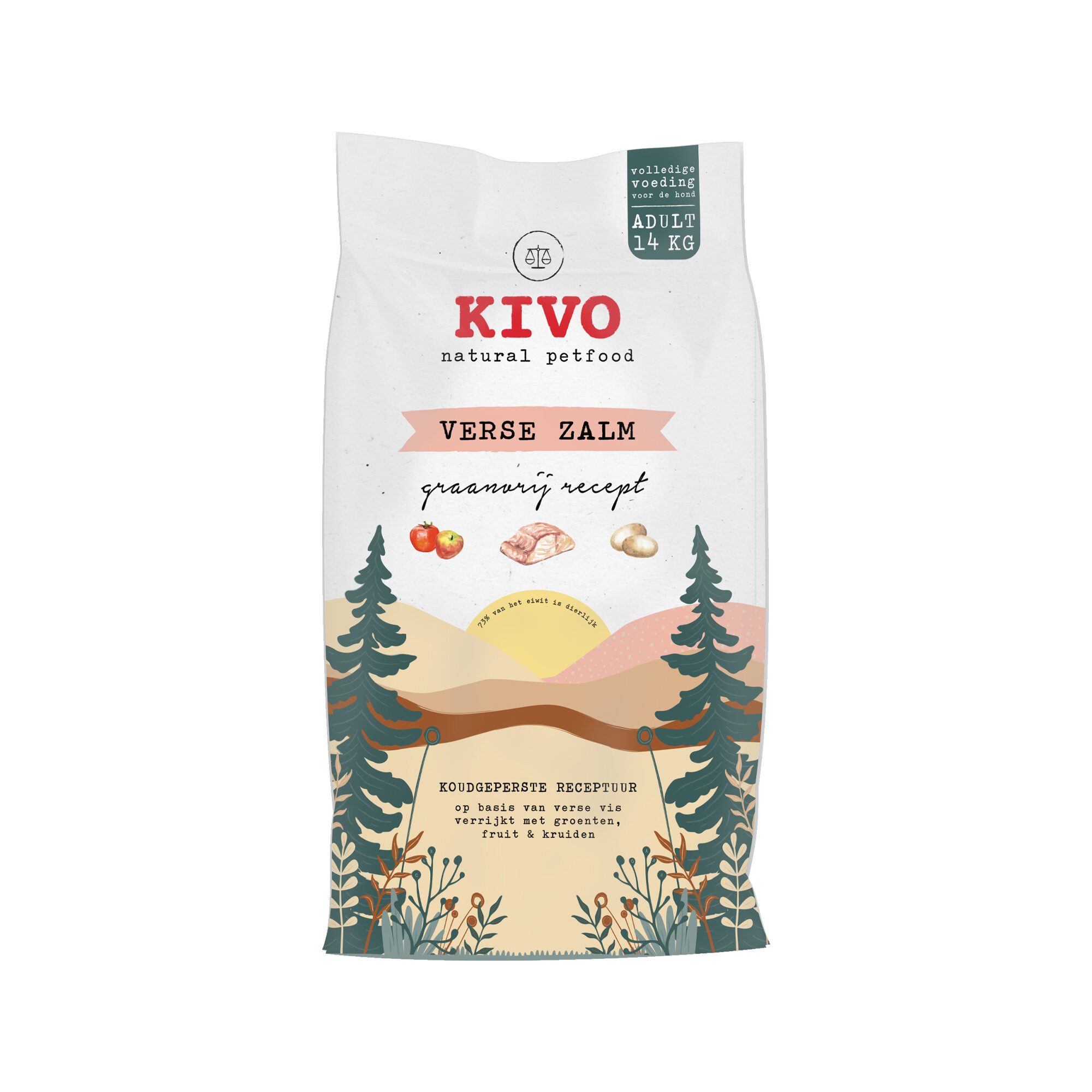 Kivo frischer Lachs getreidefrei – 2 x 4 kg