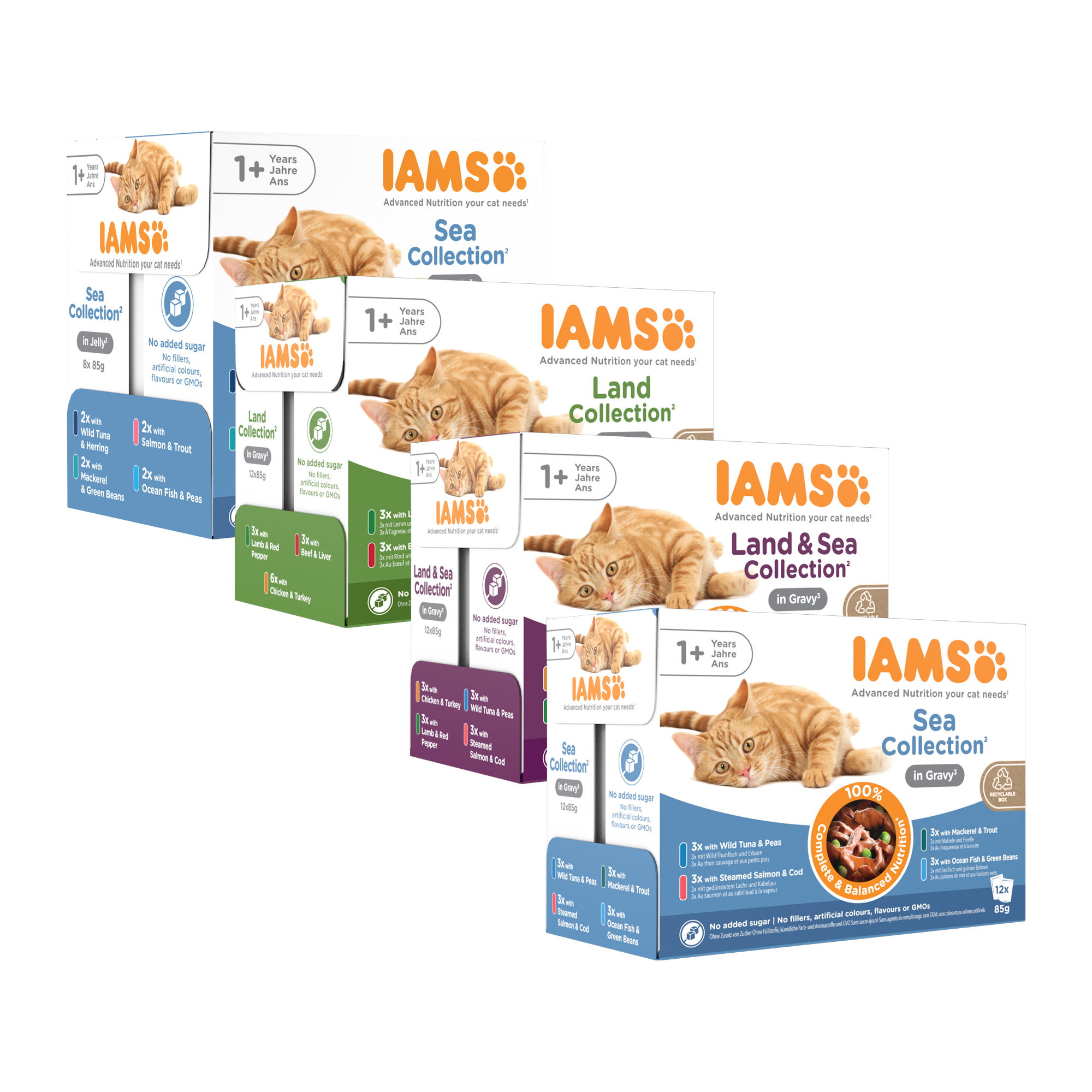 Delights Erwachsene Katze Nassfutter – Sea Collection – Sauce – 12 x 85 g
