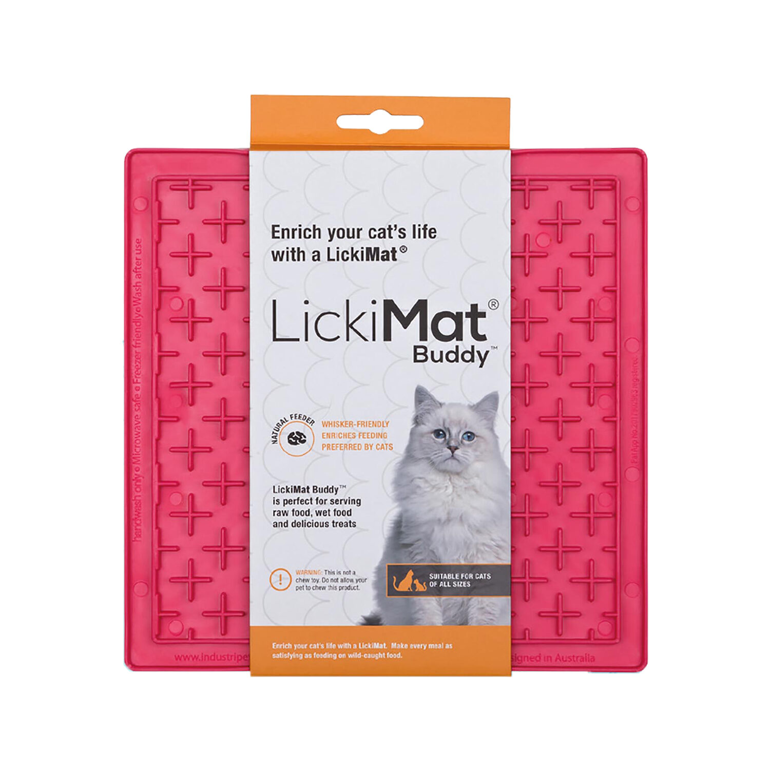 LickiMat Buddy Katze – Rosa – 20 x 20 cm LickiMat Buddy Katze – Rosa – 20 x 20 cm