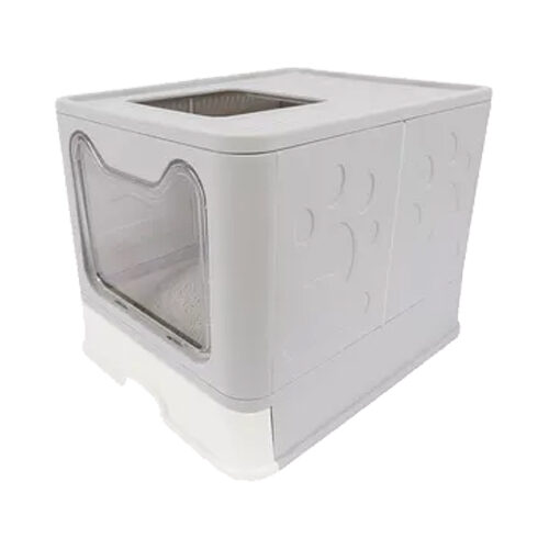 M-Pets Katzentoilette Sile – Grau – 51 x 41 x 38 cm