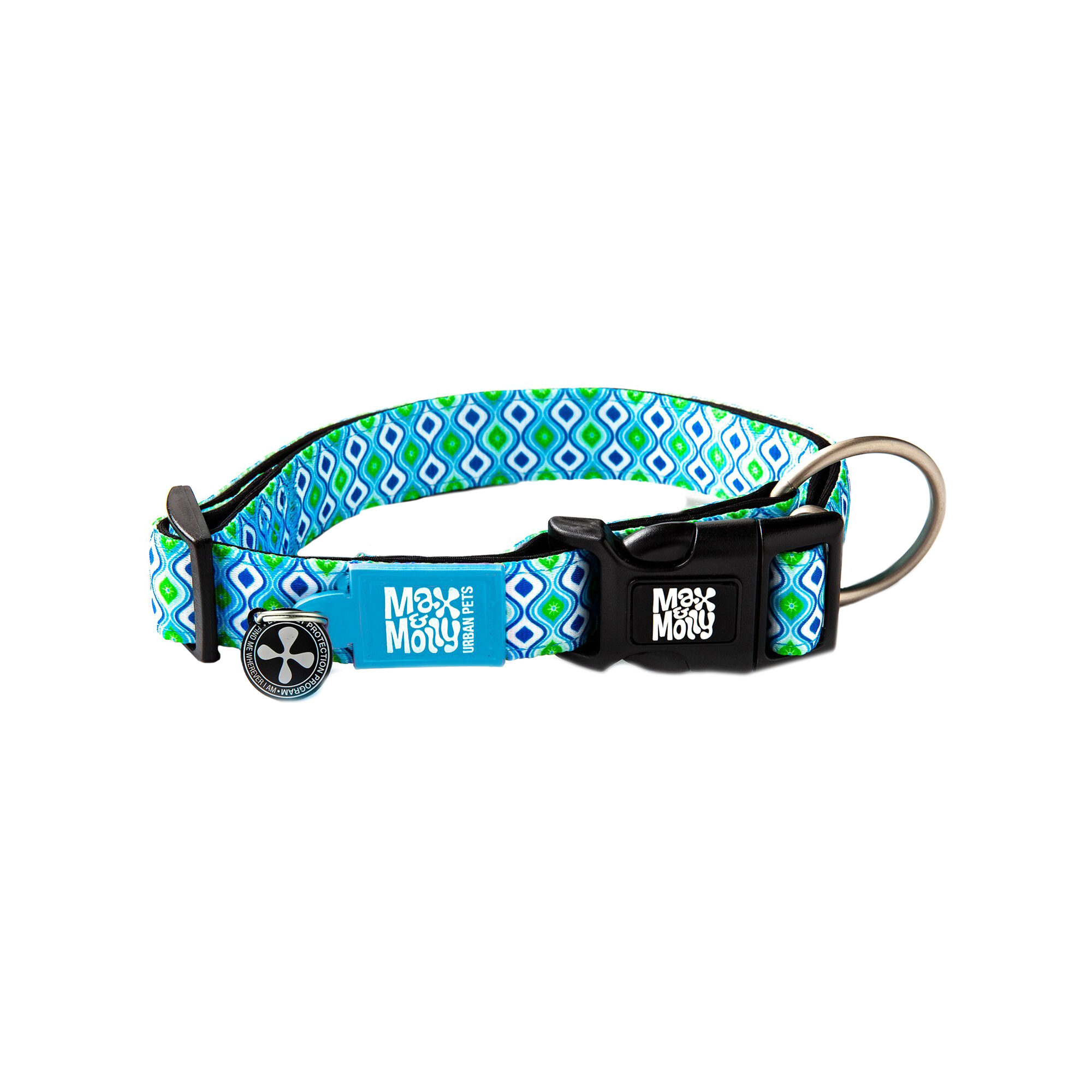 Max & Molly Smart ID Halsband – Retro Blue – XS