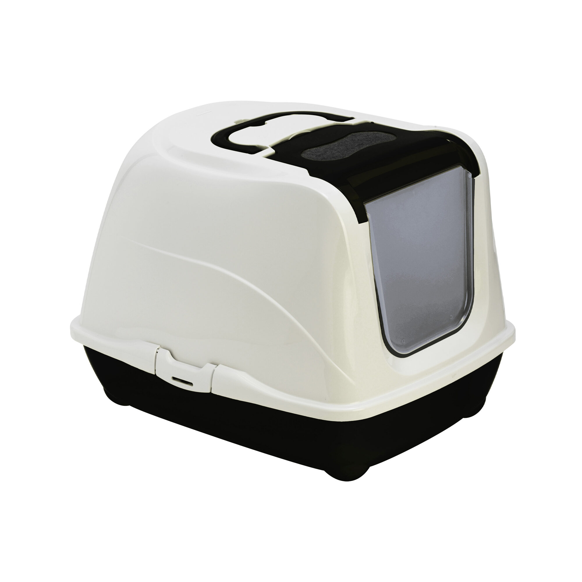 Moderna Katzenklo Flip Cat – Schwarz – 50,5 x 38,5 x 38 cm