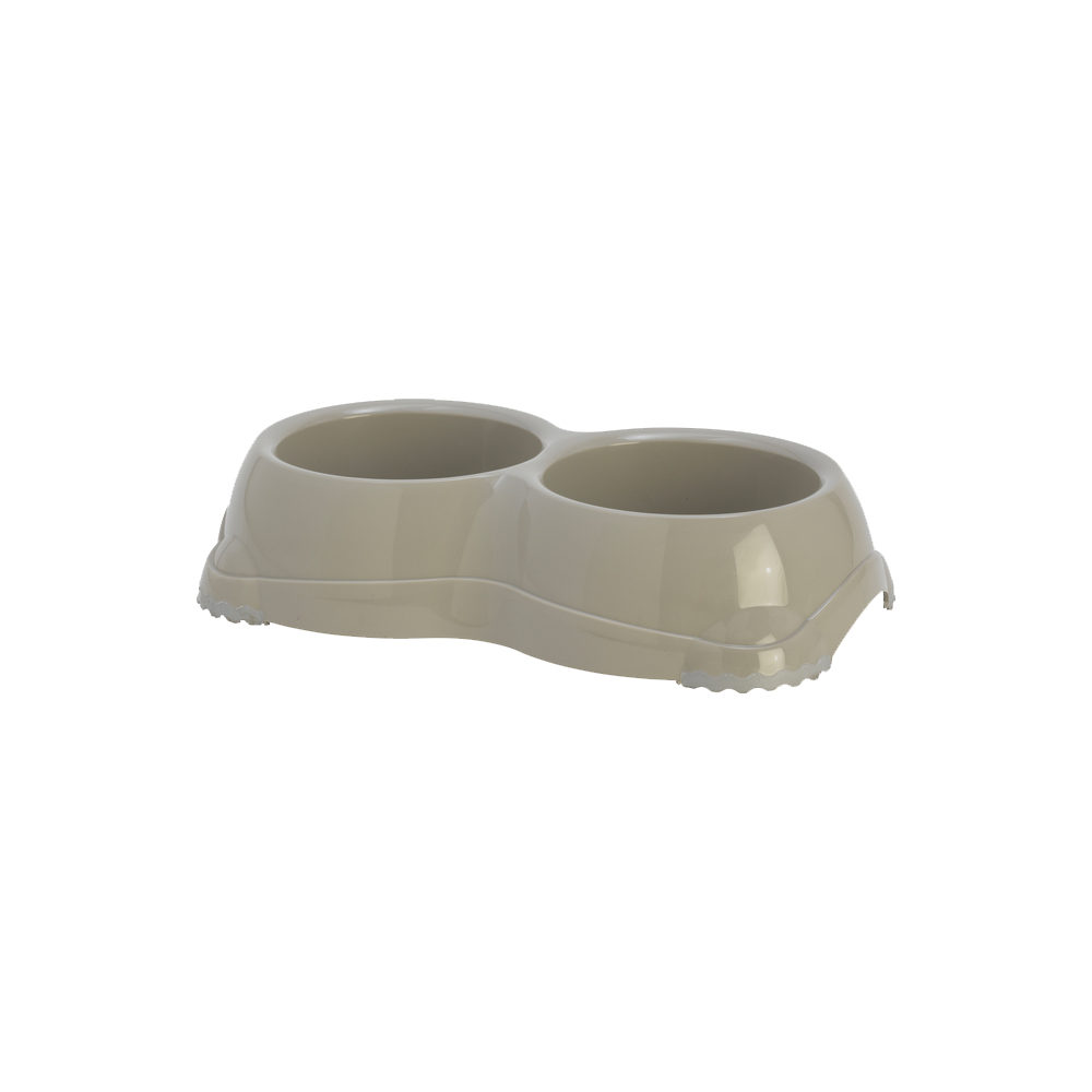Moderna Kunststoff Doppel-Futternapf - Grau