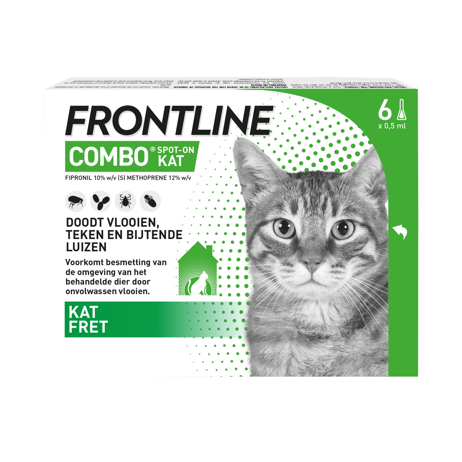 Frontline Combo Kat - 6 pipetten