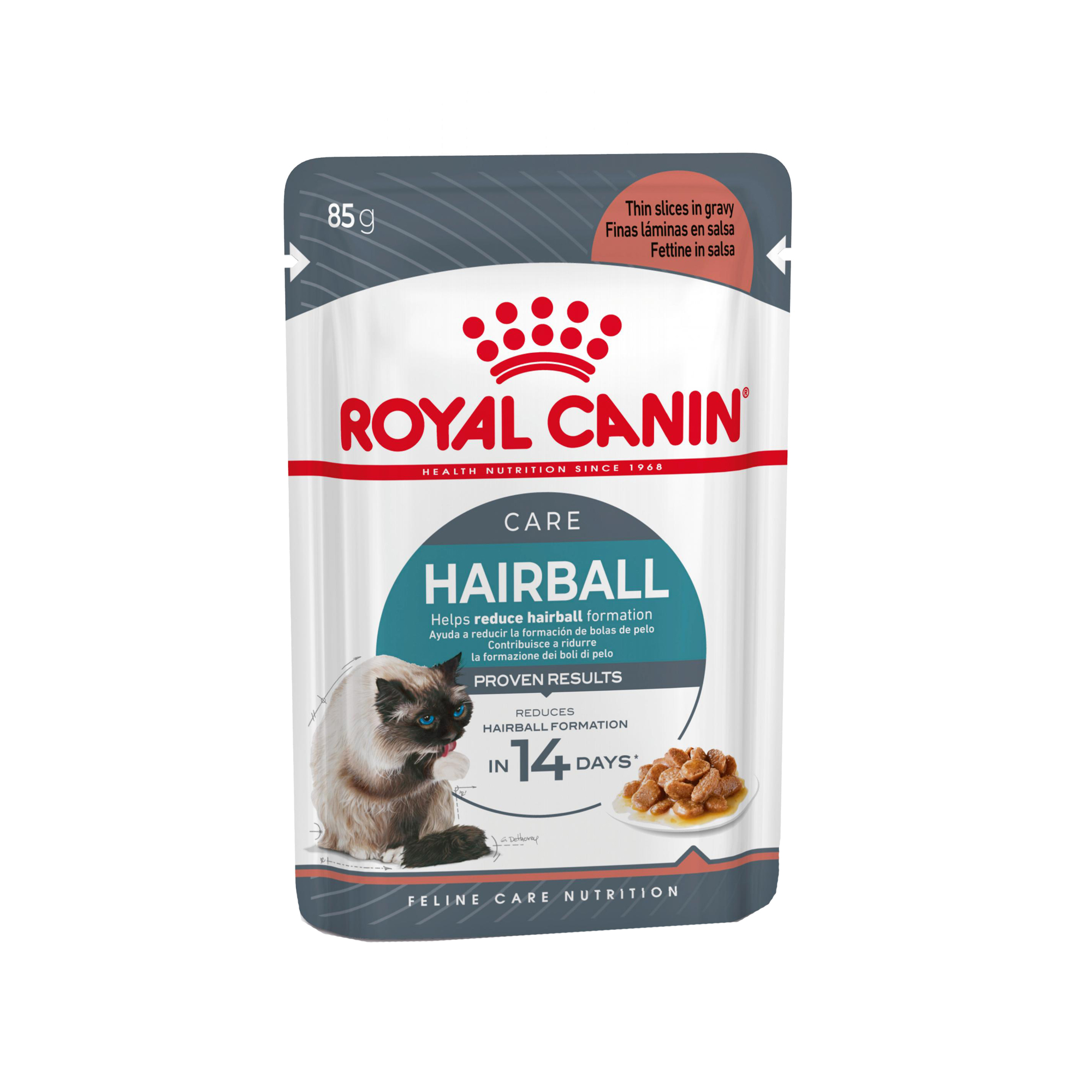 Royal Canin Hairball Care in Gravy Katzenfutter – Frischebeutel – 12 x 85 g