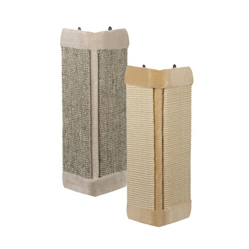 Nobby Eck-Kratzbrett mit Plüsch – Beige