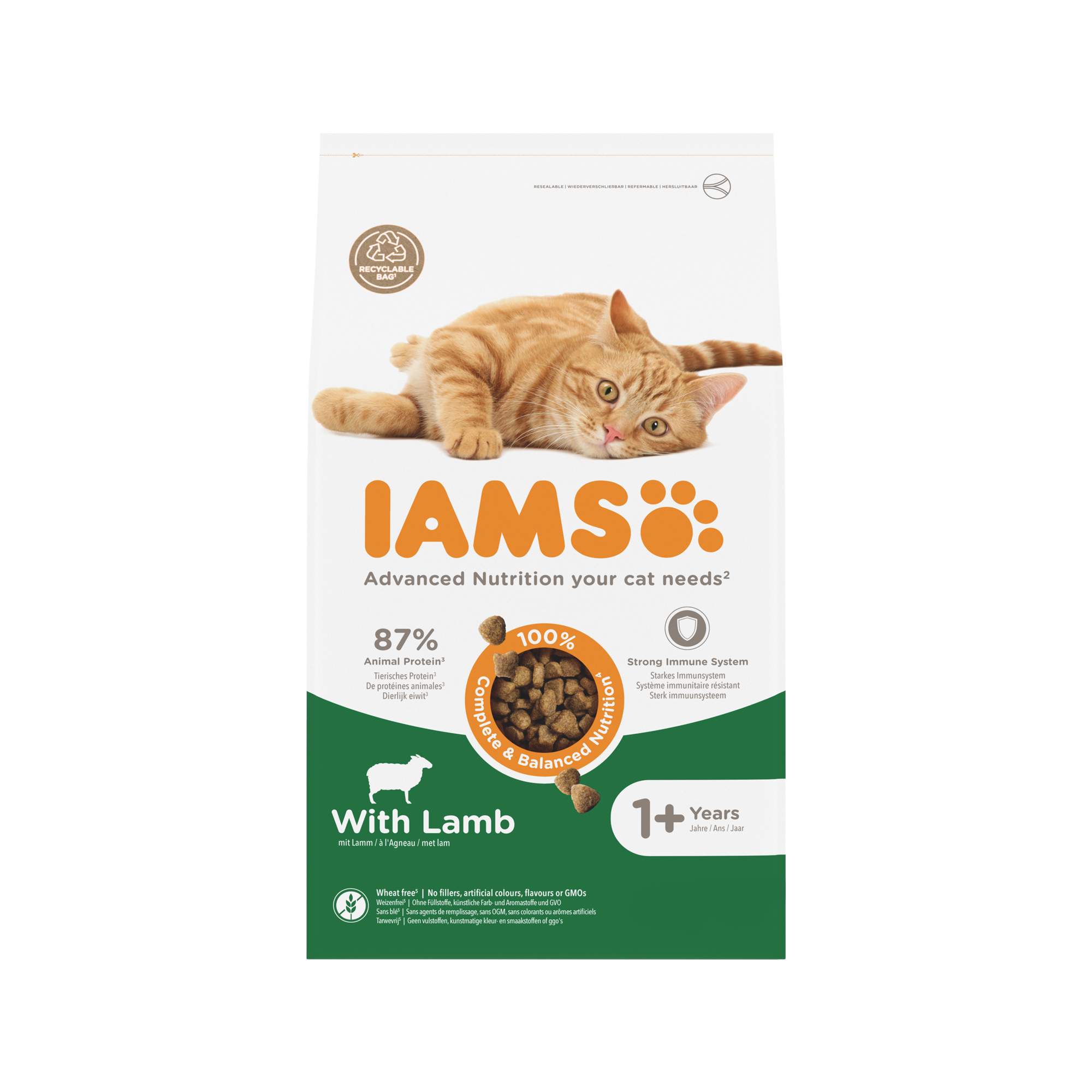 IAMS Adult Katzenfutter – Lamb & Chicken – 10 kg