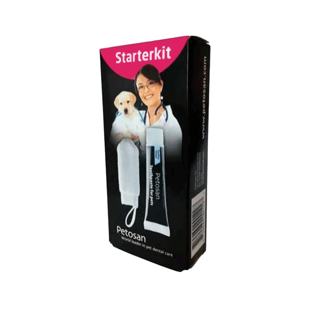 Petosan Starterkit – Zahnpasta und Fingerabdrucktuch